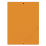Teczka z gumką DONAU, preszpan, A4, 390gsm, 3-skrz., pomarańczowa