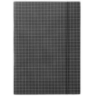 Teczka z gumką DONAU, karton, A4, 400gsm, 3-skrz., czarna w kratę