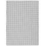 Teczka z gumką DONAU, karton, A4, 400gsm, 3-skrz., biała w kratę