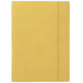Teczka z gumką DONAU, karton, A4, 400gsm, 3-skrz., pomarańczowa w kratę