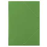 Teczka z gumką DONAU, karton, A4, 400gsm, 3-skrz., zielona