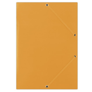 Teczka z gumką DONAU, karton, A4, 400gsm, 3-skrz., pomarańczowa