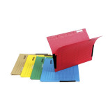 Teczka zawieszkowa DONAU z boczkami, A4, 230gsm, żółta