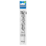 Linijka DONAU, 16cm, zawieszka, transparentna