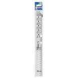 Linijka DONAU, 30cm, zawieszka, transparentna