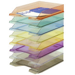 Szufladka na biurko DONAU, polistyren, A4, standard, niebieska