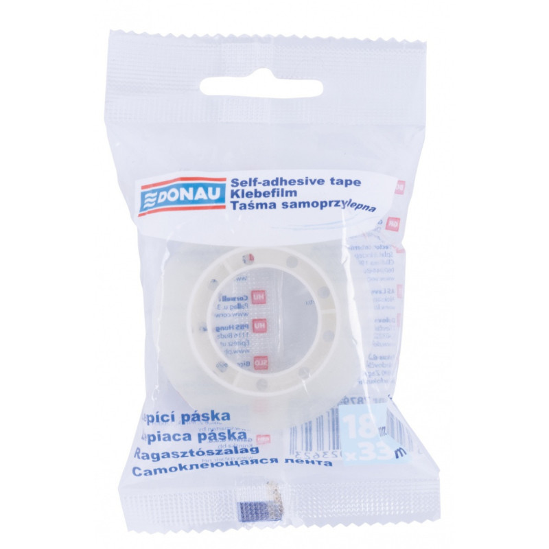 Taśma biurowa DONAU, 18mm, 33m