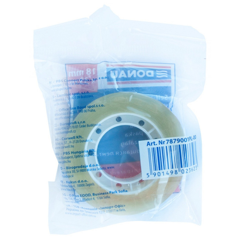 Taśma biurowa DONAU, 18mm, 33m