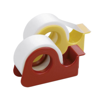 Taśma biurowa z dyspenserem DONAU, matowa, 19mm, 10m, 3szt., mix kolorów