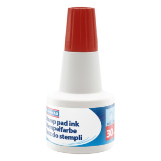 Tusz do pieczątek DONAU, 30ml, czerwony