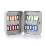 Szafka na klucze DONAU, na 20 kluczy, 200x160x80mm, szara