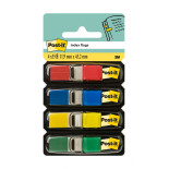 Zakładki indeksujące POST-IT® (683-4), PP, 11,9x43,2mm, 4x35 kart., mix kolorów