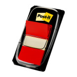 Zakładki indeksujące POST-IT® (680-1), PP, 25,4x43,2mm, 50 kart., czerwone