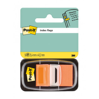 Zakładki indeksujące POST-IT® (680-4), PP, 25,4x43,2mm, 50 kart., pomarańczowe
