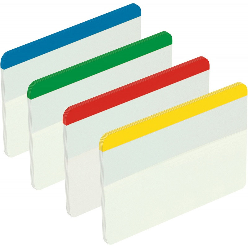 Zakładki indeksujące POST-IT® do archiwizacji (686-F1), PP, proste, 50,8x38mm, 4x6 kart., mix kolorów