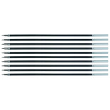 Wkład do długopisu żelowo-fluidowego Q-CONNECT 0,5mm, czarny, 10szt.