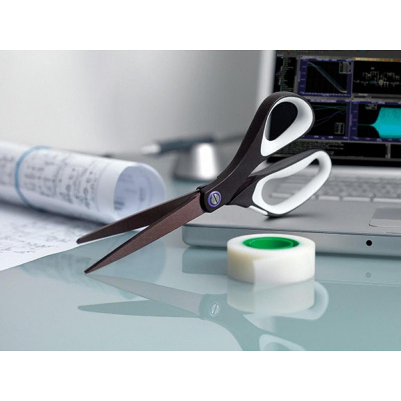 Nożyczki biurowe SCOTCH® (1468TNS-MIX), tytanowe, 20cm, czarno-szare