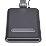 Lampka LED na biurko MAULpure, 9W, ze ściemniaczem, srebrna