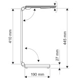 Lampka LED na biurko MAULpure, 9W, ze ściemniaczem, srebrna