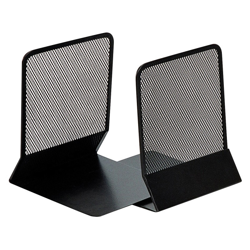 Stojak na książki Q-CONNECT Office Set, metalowy, 2 szt., czarny