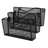 Zestaw naścienny Q-CONNECT Office Set, metalowy, 3 półki, czarny