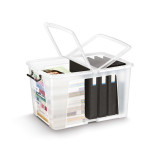 Pojemnik biurowy CEP Smartbox, 65l, transparentny