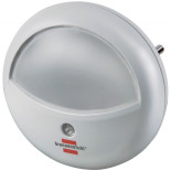 Lampka nocna BRENNENSTUHL do korytarza, okrągła, biała