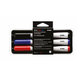 Zestaw do tablic BI-OFFICE, gąbka niemagnetyczna i 3 markery