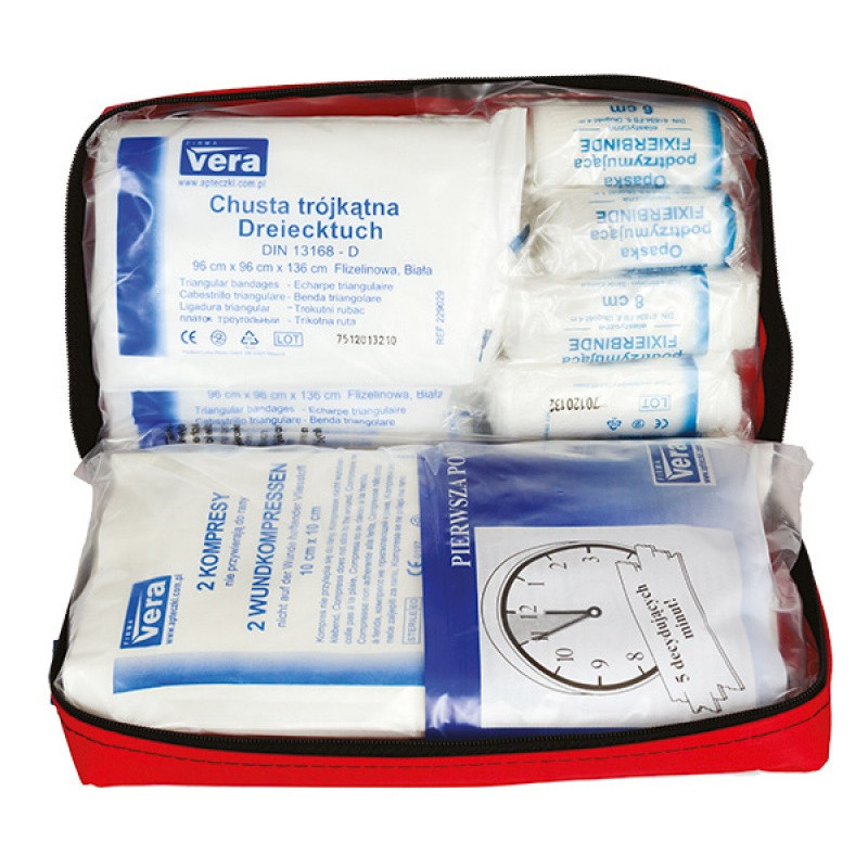 Apteczka uniwersalna CERVA, w wodoodpornej saszetce