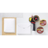 Zestaw taśmy pakowej SCOTCH® (309 BUFF), akrylowa, 2 szt., brązowa, podajnik GRATIS