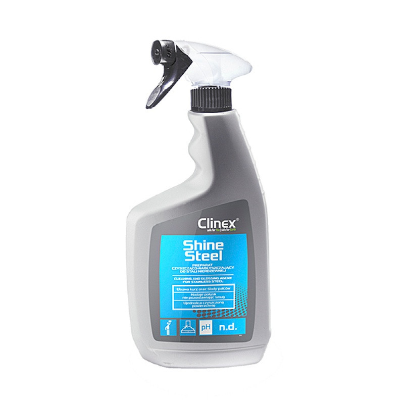 Preparat CLINEX Shine Steel, czyszcząco-nabłyszczający, do stali nierdzewnej, 650ml