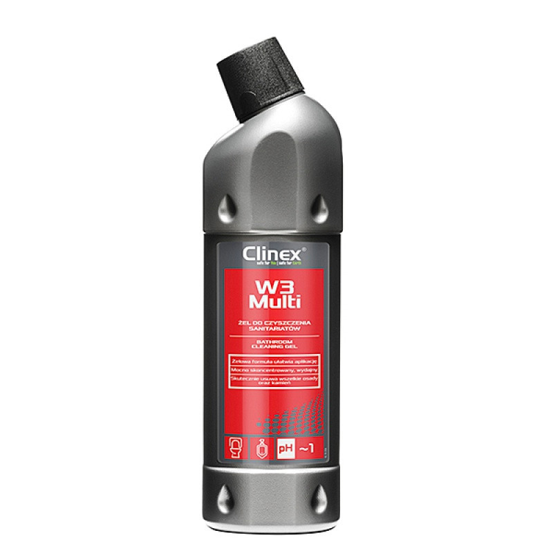 Preparat CLINEX W3 Multi, do mycia sanitariatów i łazienek, skoncentrowany, 1l