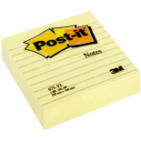 Karteczki samoprzylepne POST-IT® w linie (675-YL), 100x100mm, 1x300 kart., żółte