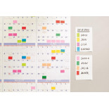 Zestaw promocyjny zakładek POST-IT® (680 -P10+2), PP, 25,4x43,2mm, 10x50 kart.+2x50 GRATIS, mix kolorów