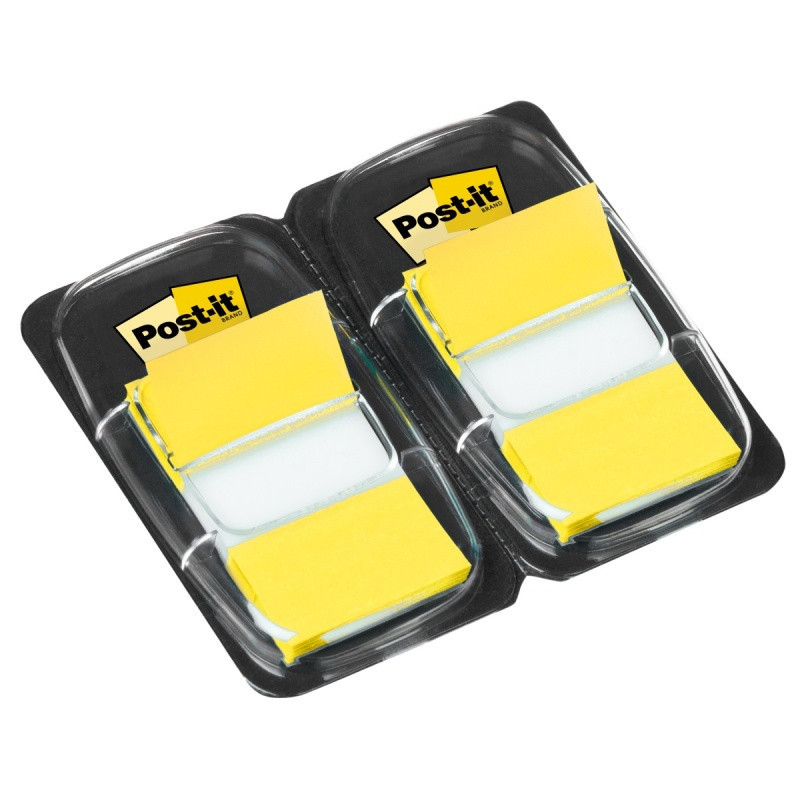 Zakładki indeksujące POST-IT® (680-Y2EU), PP, 25,4x43,2mm, 2x50 kart., żółte