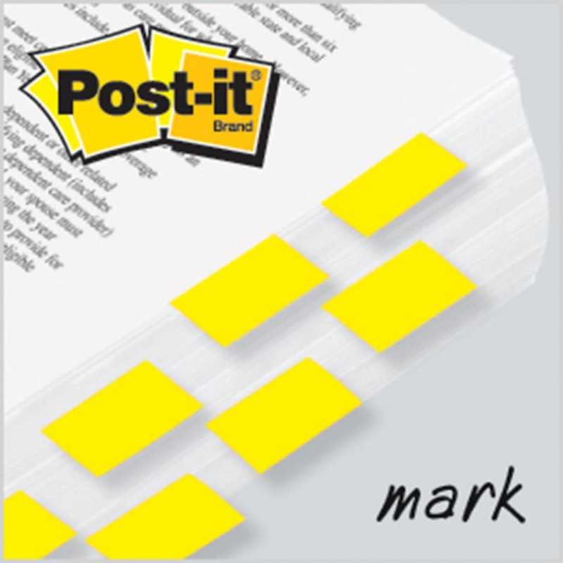Zakładki indeksujące POST-IT® (680-Y2EU), PP, 25,4x43,2mm, 2x50 kart., żółte