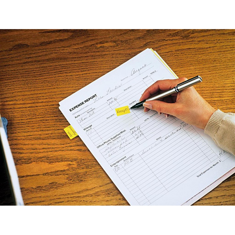 Zakładki indeksujące POST-IT® (680-Y2EU), PP, 25,4x43,2mm, 2x50 kart., żółte