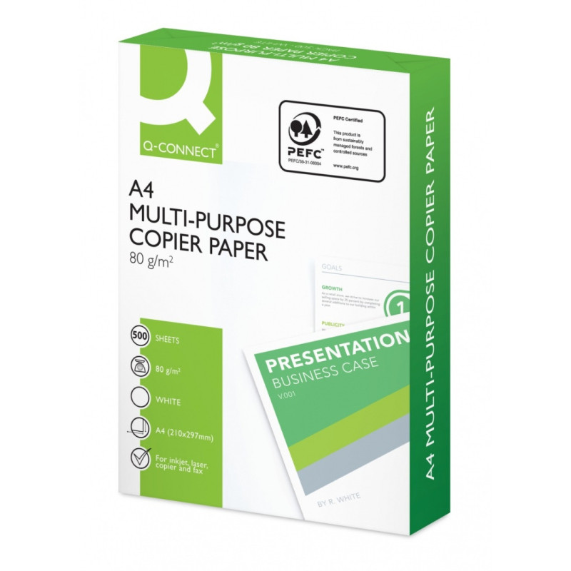 Papier ksero Q-CONNECT, A4, klasa B, 161CIE, 500ark.