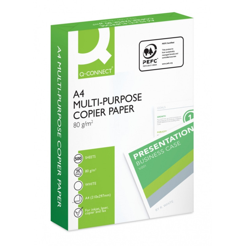 Papier ksero Q-CONNECT, A4, klasa B, 161CIE, 500ark.