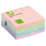 Kostka samoprzylepna Q-CONNECT, 76x76mm, 1x400 kart., pastelowa