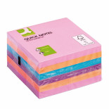 Zestaw bloczków samoprzylepnych Q-CONNECT, 76x76mm, 6x80 kart., mix kolorów