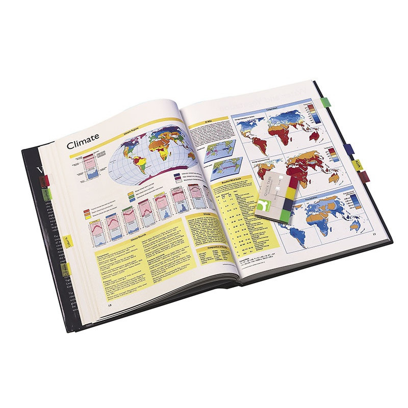 Zakładki indeksujące Q-CONNECT, PP, 25x45mm, 4x40 kart., mix kolorów