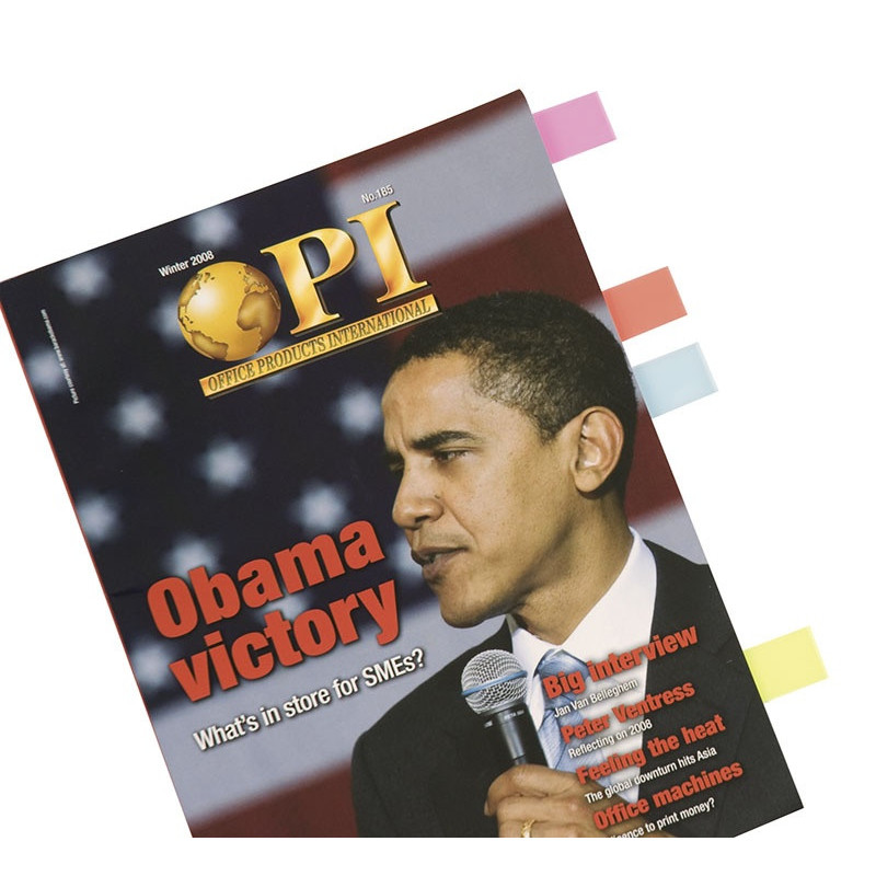 Zakładki indeksujące Q-CONNECT, PP, 25x45mm, 4x40 kart., mix kolorów