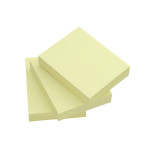 Bloczek samoprzylepny Q-CONNECT, 38x51mm, 3x100 kart., jasnożółty