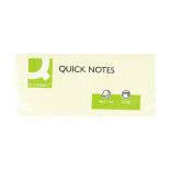 Bloczek samoprzylepny Q-CONNECT, 38x51mm, 3x100 kart., jasnożółty