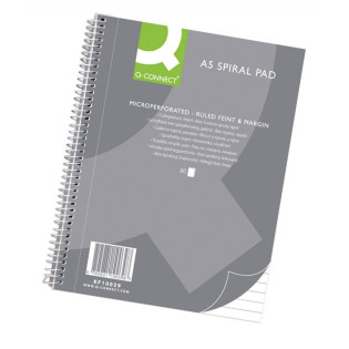 Kołonotatnik Q-CONNECT, A5, w linię, 80 kart., 70gsm, perforacja