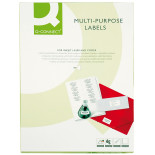 Etykiety uniwersalne Q-CONNECT, 70x25mm, prostokątne, białe 100 ark.