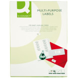 Etykiety uniwersalne Q-CONNECT, 70x50,8mm, prostokątne, białe 100 ark.