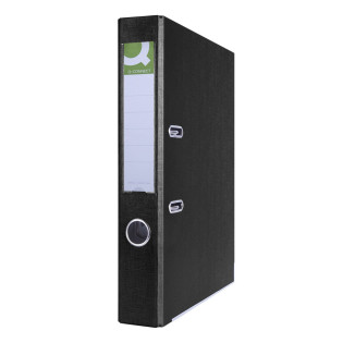 Segregator Q-CONNECT Hero z szyną, PP, A4/55mm, czarny