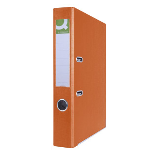 Segregator Q-CONNECT Hero z szyną, PP, A4/55mm, pomarańczowy